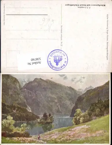 538740,tolle Künstler AK E.T. Compton Königsee bei Berchtesgaden