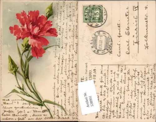 538991,Künstler Litho Catharina Klein Blume pub Meissner e Buch 1341