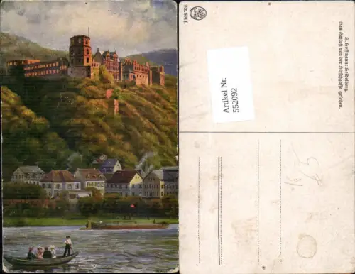 552092,Künstler AK Heinrich Hoffmann Heidelberg Hirschgasse