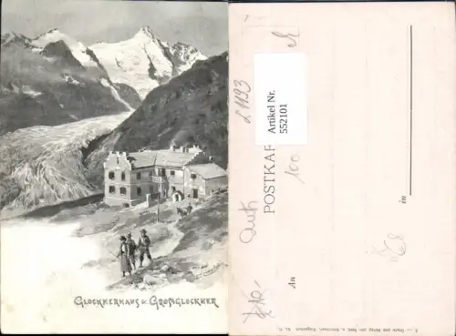 552101,Künstler AK E. T. Compton Glocknerhaus Heiligenblut Großglockner