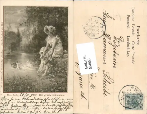 564056,tolle Künstler AK Jugendstil Hans Zatzka Amor Frau pub Ackermann 1210