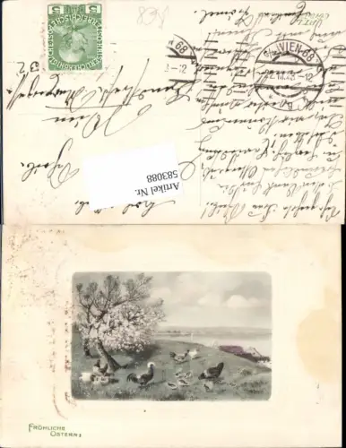 583088,Künstler AK Alfred Schönian Ostern Küken pub P.T.L. Vienne 2133