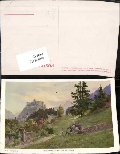 649932,Künstler AK E. T. Compton Salzburg Fürberg Bauern Landwirtschaft