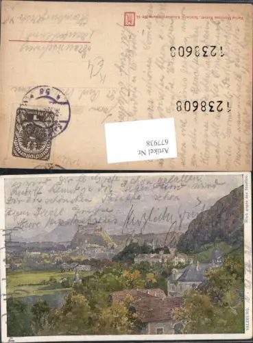 677938 Künstler AK Edward Theodore Compton Salzburg Stauffen