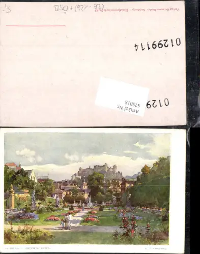 678018 Künstler AK Edward Theodore Compton Salzburg Mirabell