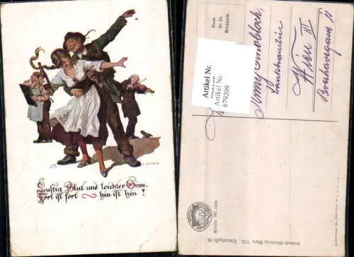 679209 Künstler AK Deutscher Schulverein 1328 Ernst Kutzer