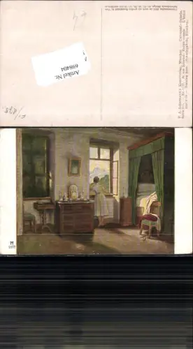 698404 Moritz von Schwind Morgenstunde Frau Interieur Fenster Komode