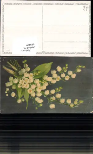 698409 Künstler AK Wenau Postkarte Blume