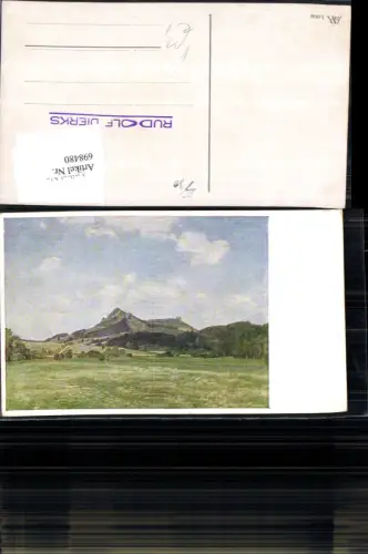 698480 Künstler AK Landschaft Wiese Stp. Rudolf Dierks