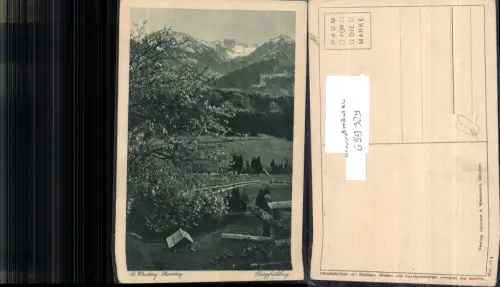 699329 Künstler AK R. Wörsching Starnberg Bergfrühling pub Wiechmann 814