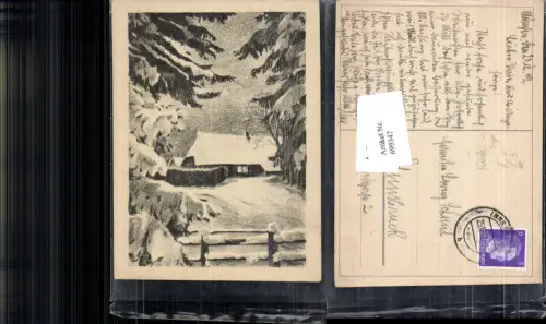 699347 Künstler AK Koilz Käck ? sign. haus Winterlandschaft Stp. Innsbruck