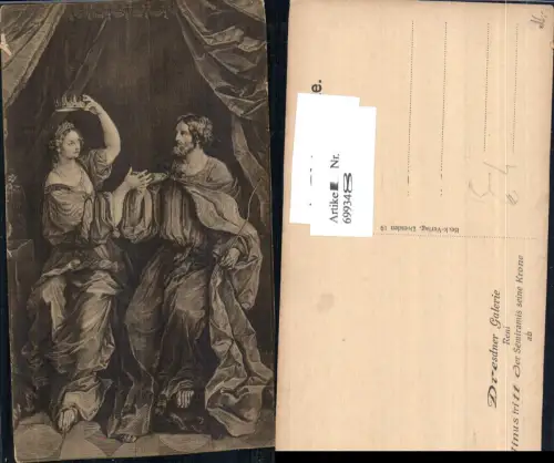 699348 Künstler AK Reni Dresdner Galerie Ninus Semiramis