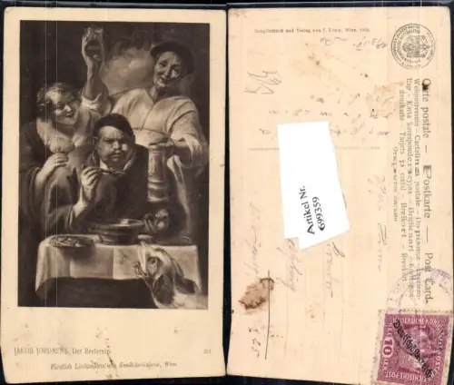 699359 Künstler AK Jakob Jordanes Der Breiesser Hund Frauen