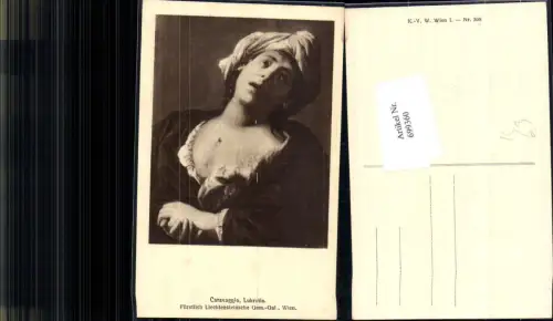 699360 Künstler AK Caravaggio Lukretia