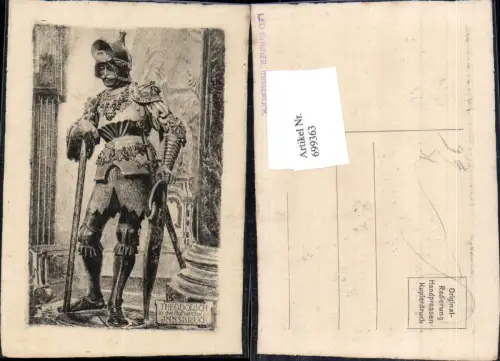 699363 Künstler AK Original Radierung Innsbruck Kirche Hofkirche