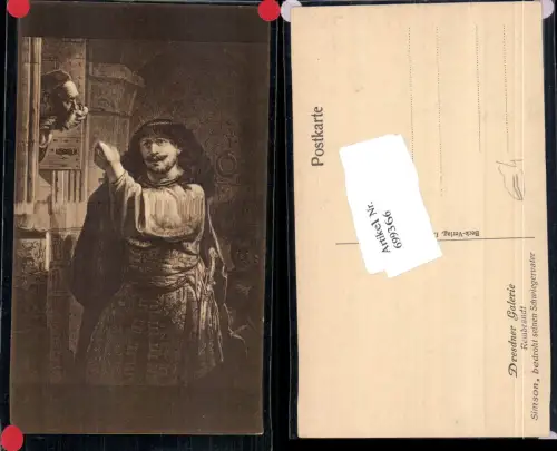 699366 Künstler AK Rembrandt Simson