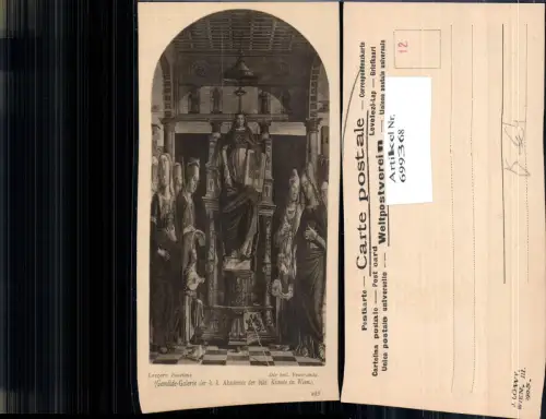 699368 Künstler AK Lazzaro Bastiani Heilige Veneranda pub Löwy 283