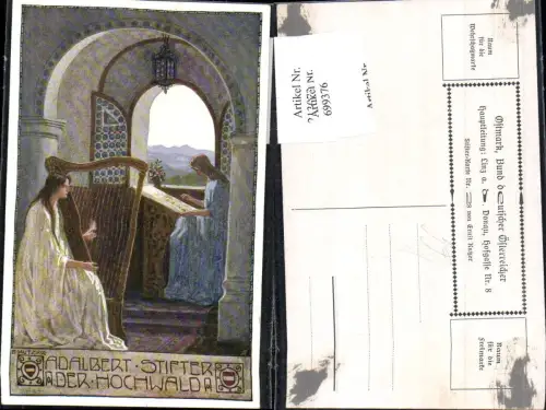 699376 Künstler AK Ostmark Ernst Kutzer Stifter Karte Bund deutscher Österreicher