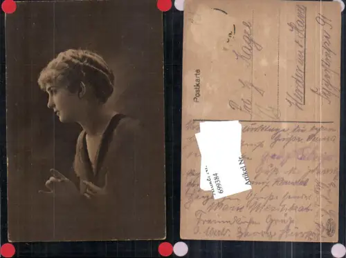 699384 Künstler AK Frau Portrait gel Werder an der Havel