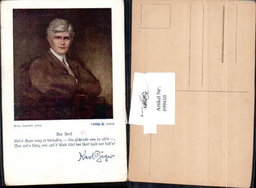 699410 Künstler AK Mina Loebell Verlag E. Lerch Karl Jäger