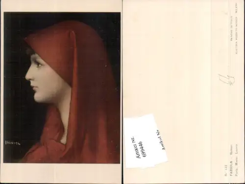 699446 Künstler AK Henner sign. Fabiola Portrait Paris Louvre