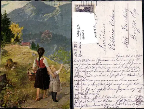 699452 Künstler AK Paul Wagner Heimkehr Galerie Münchner Meister 354