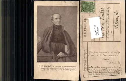 699476 Künstler AK P. De Ravignan 1795-1858 gel Litomysli