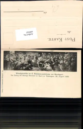 699547 Künstler AK Herzog Eberhard 1495 pub Autenreith
