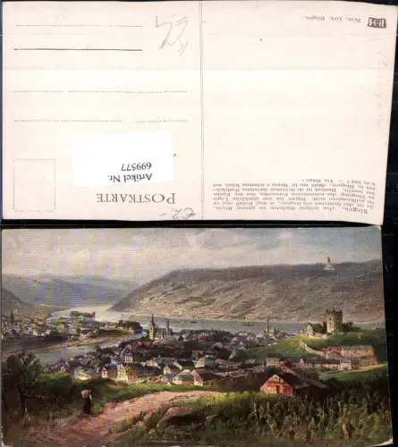 699577 Künstler AK N. Astudin Bingen am Rhein