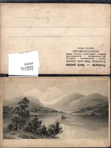 699581 Künstler AK H. Colls Photogravure See