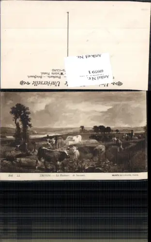 699591 Künstler AK Troyon Rinder Landwirtschaft Musee de Louvre