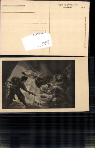 699594 Künstler AK Rembrandt Triumph der Dalila