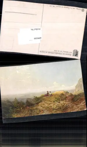 699599 Künstler AK Karl Spitzweg Auf der Alm Museum der bildenden Künste in Leipzig
