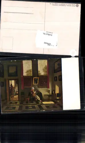 699600 Künstler AK Pieter Janssens Holländischer Innenraum