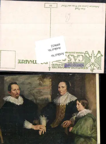 699632 Künstler AK Van Dyck Sebastian Leerse Frau Mutter Kind