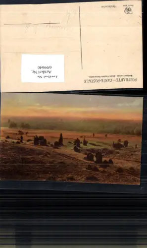 699640 Künstler AK Lüneburger Heide Heidelandschaft Heidezauber