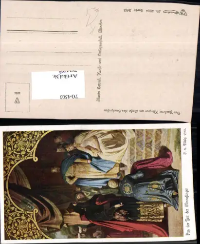 704503 Künstler AK F. v. Piloty Minnesänger König Adel Landgraf Klingsor Zauberer