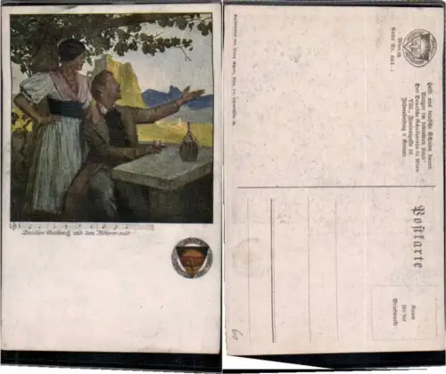 62972,Dt Schulverein 461 Zw. Frankreich Böhmerwald Kainradl sig