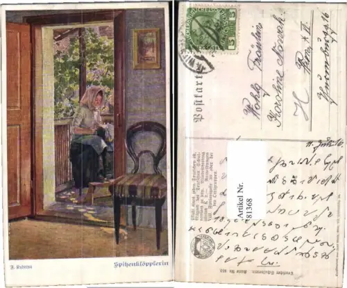 81368,Dt. Schulverein 853 F. Kuderna Frau stricken strickt
