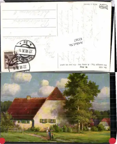 83367,Degi AK 1150 W. Hoy Sonniger Tag Bäuerin Bauer Rechen