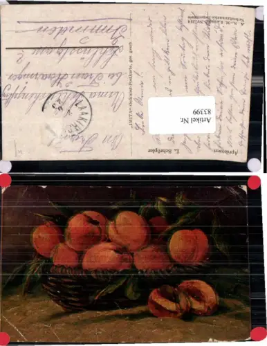 83399,A.S.-Meuro Imita Ölgemälde L. Schröpler Aprikosen Früchte