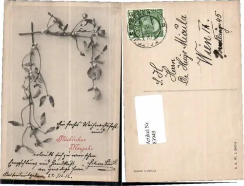 83949,Neujahr B.K.W.I Distel Zweige