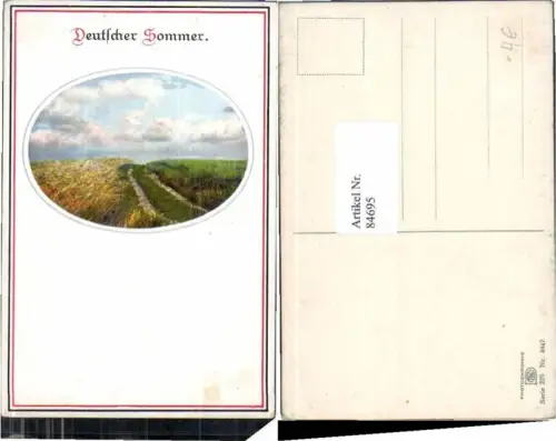 84695,Photochromie Ser. 239-3847 Deutscher Sommer Patriotik