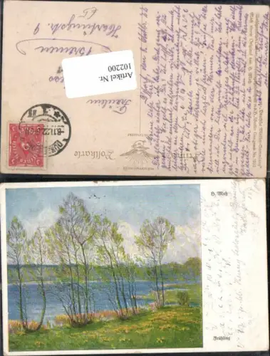 102200,H. Maß Frühling Sträucher See Bäume Primus 3312