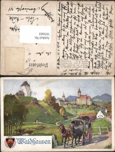 103603,Dt. Schulverein 284 Waldhausen im Strudengau Grein Kutsche