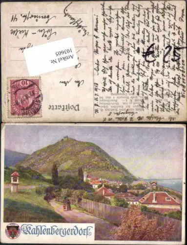 103605,Dt. Schulverein 887 Kahlenbergerdorf Kahlenberg Döbling