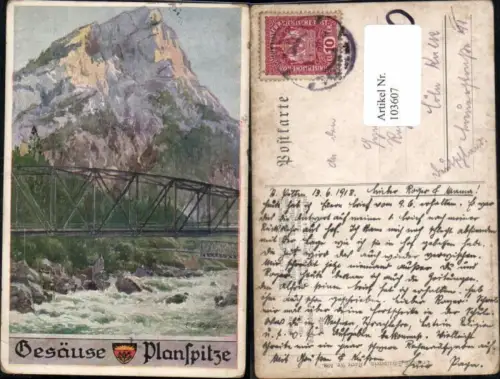 103607,Dt. Schulverein 598 Gesäuse Johnsbach E.F. Hofecker Planspitze