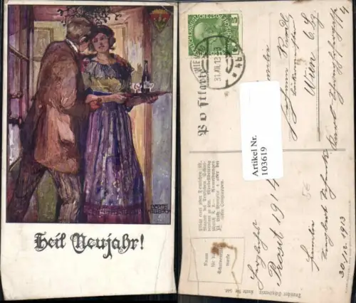 103619,Dt. Schulverein 546 Heil Neujahr Berta Fallböck sign