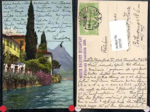 103735,Photochromie Ser 193-3302 Lago di Lugano Oria