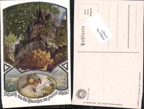 117927,Dt. Schulverein 1050 W.H. Braun Häuschen am Grünen Rhein